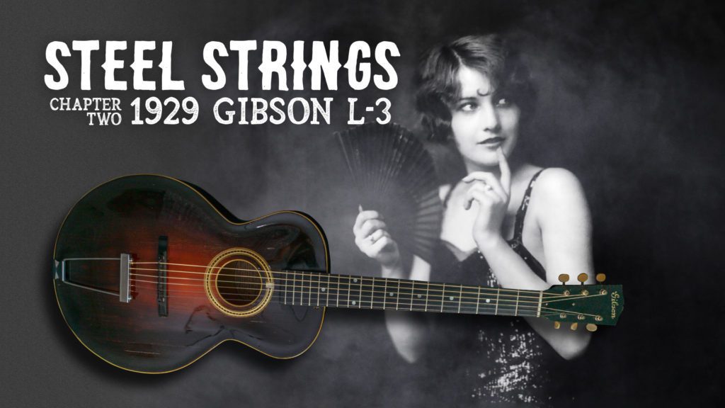 Smoke-filled, all-night jazz clubs, with swinging bodies and free flowing gin where whites and blacks mingled in scandalous fashion - these were the settings of this 1929 Gibson L-3.